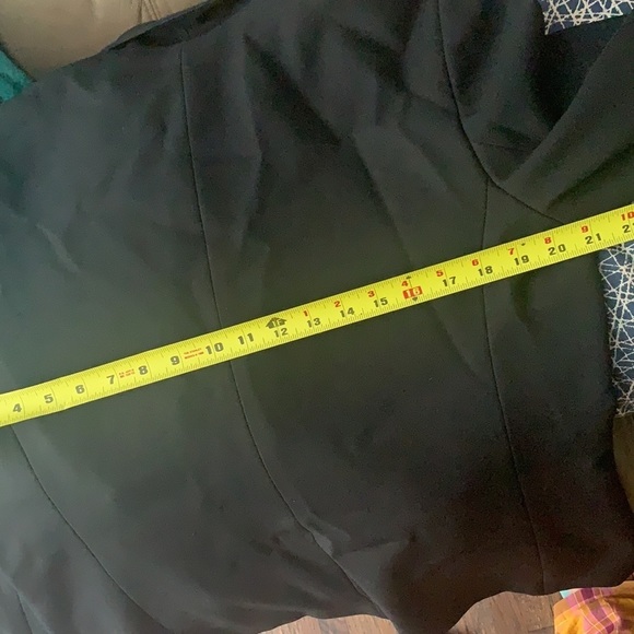 VINTAGE Tan Jay Black Blazer Size 14 100% Polyester - Picture 7 of 7